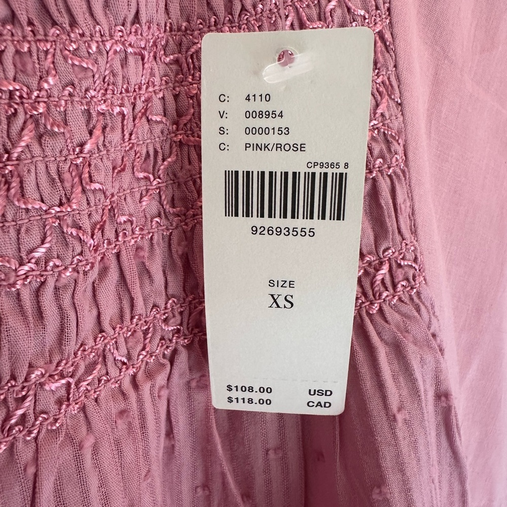 Anthropologie Pink Sleeveless Tunic - Picture 3 of 3